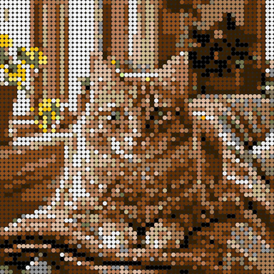 Same demo cat at 64 by 64 with round 98138 tiles