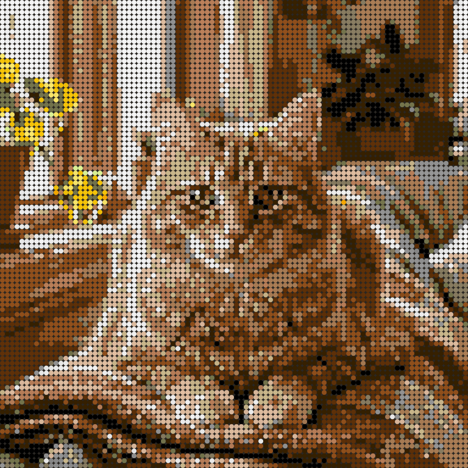 Same demo cat at 96 by 96 with round 98138 tiles