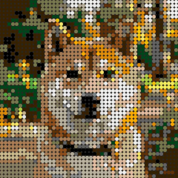 Dog Portrait at 48×48
